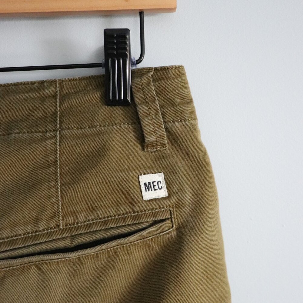 MEC Women's Sz 2 Khaki Patagonia Twill Traveler 5-Pocket Stretch Active Pants - Picture 7 of 14
